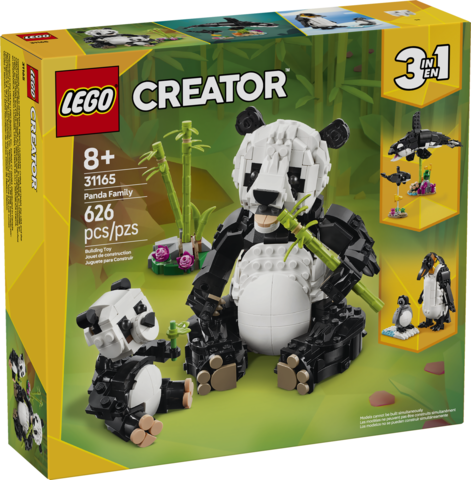 Wild Animals Panda Family