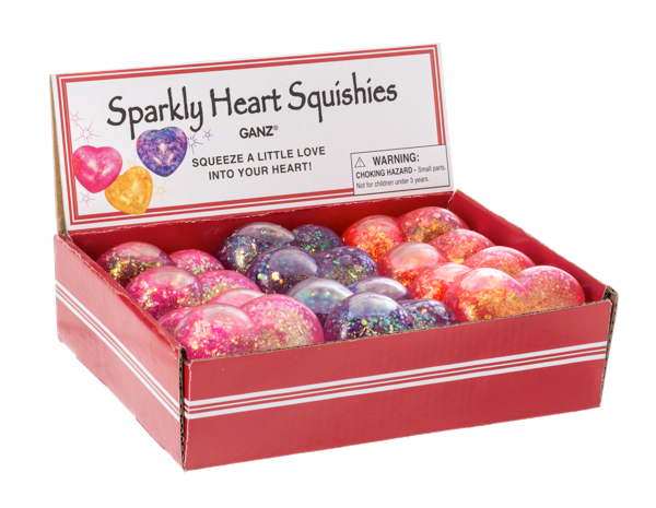 Sparkly Heart Squishies