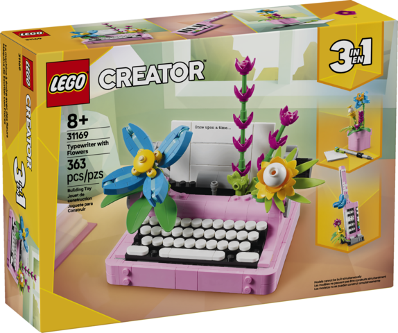 Typewriter with Flowers