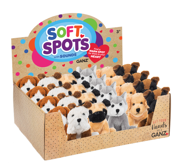 Soft Spot Puppies 5" Ast