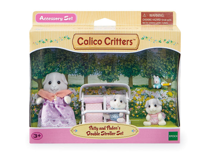 Calico Critters Double Stroller Set