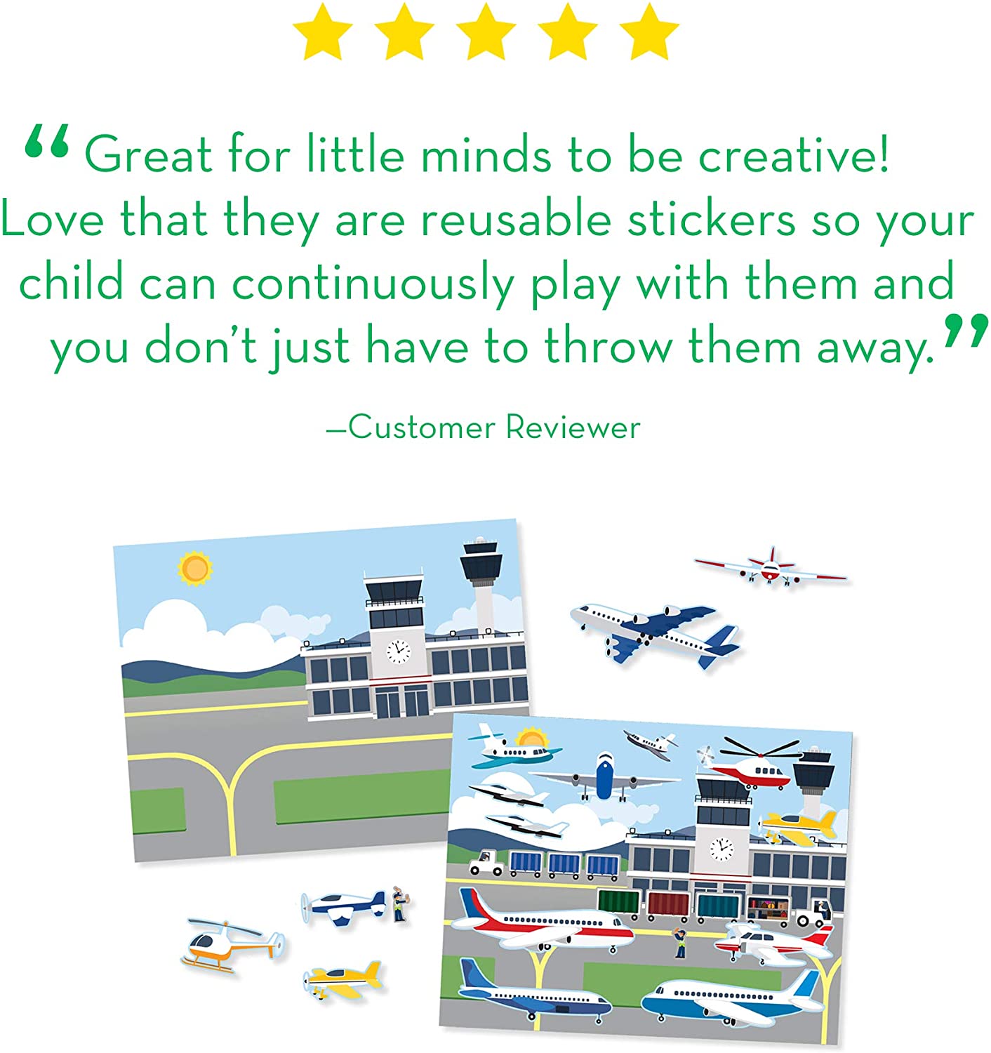 Vehicles Reusable Sticker