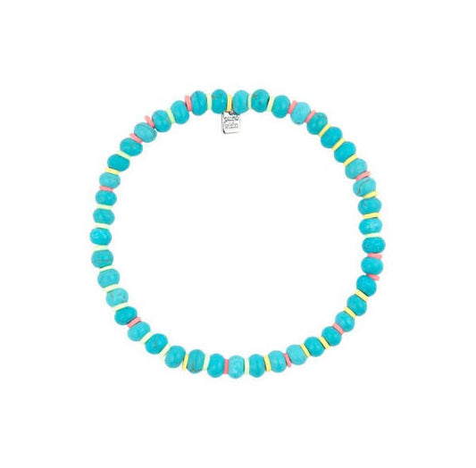 Toska Turquoise Disc Bracelet