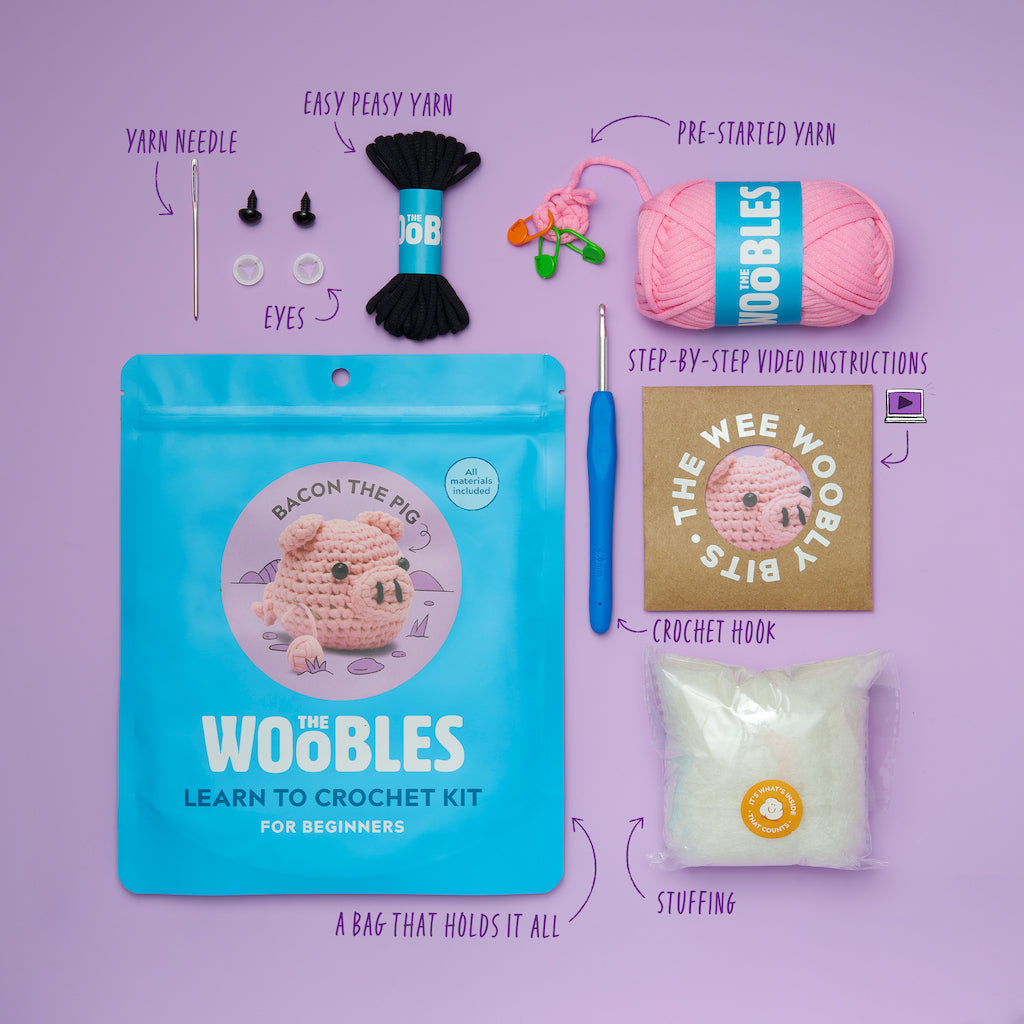 Bacon Pig Crochet Kt