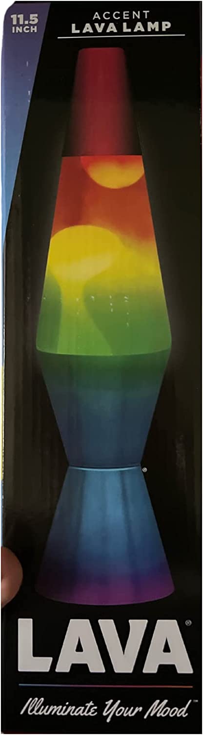 Lava Lamp 11.5^ Rainbow