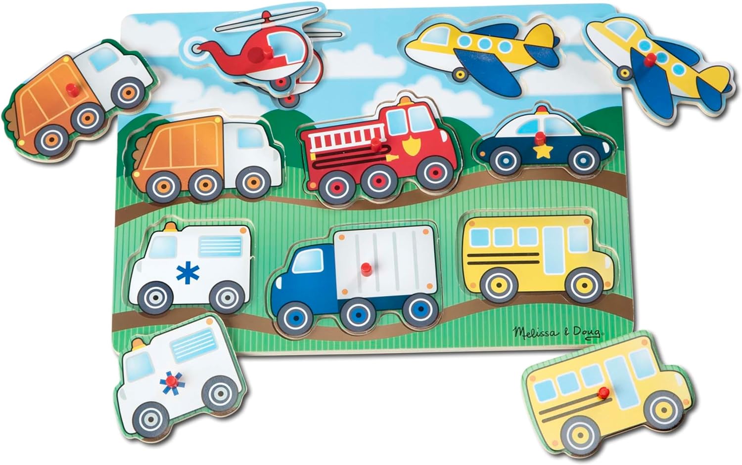 Vehicles Peg Puzzle
