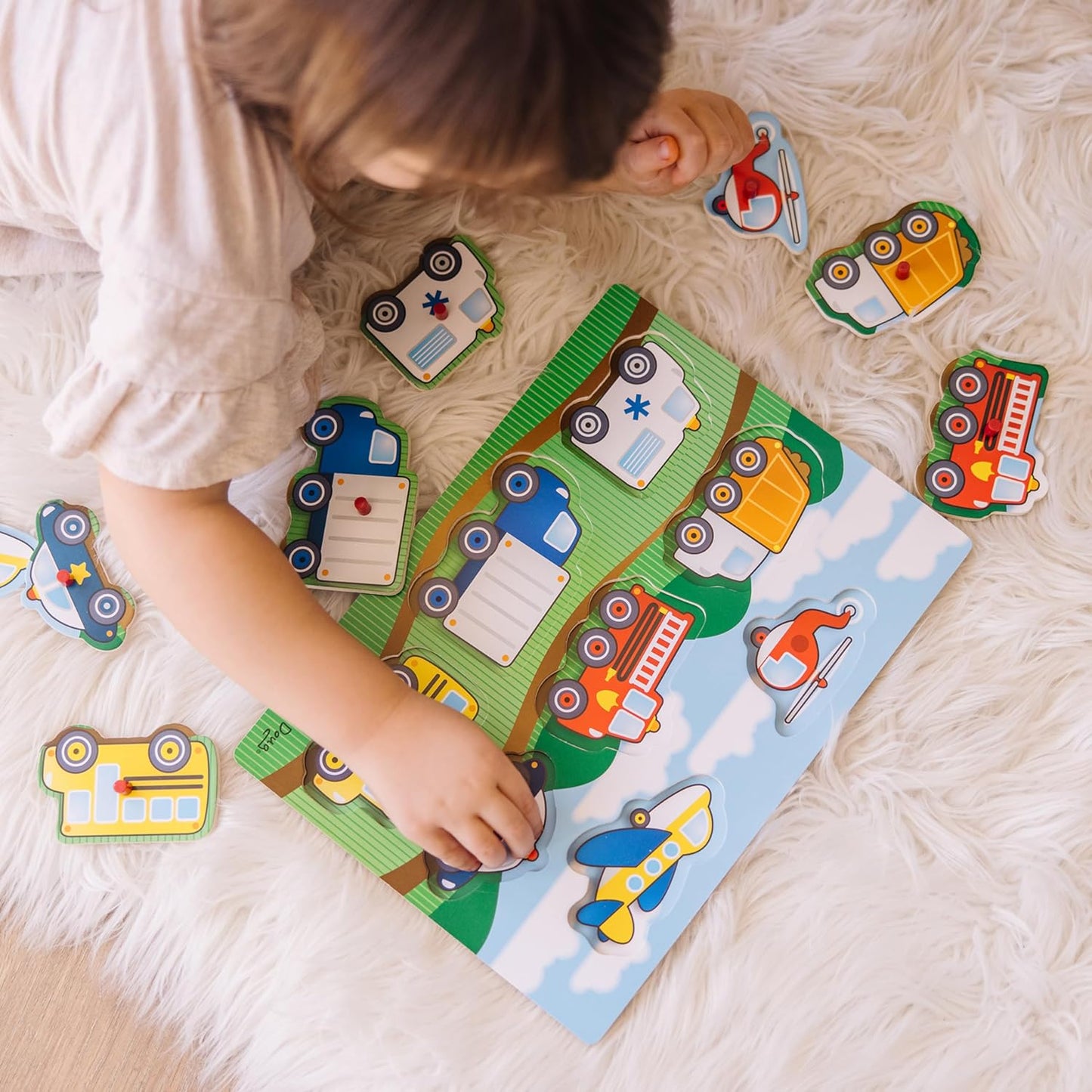 Vehicles Peg Puzzle