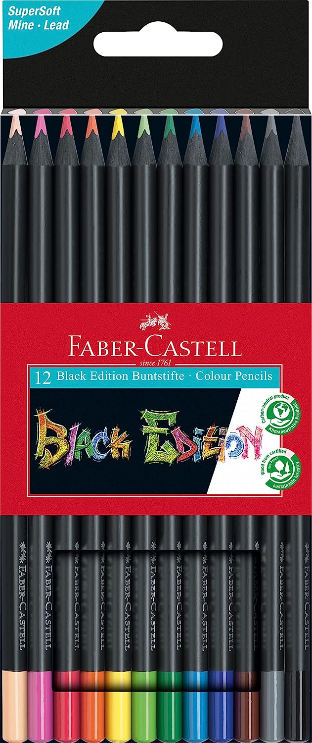 Black Ed Color Pencils 12