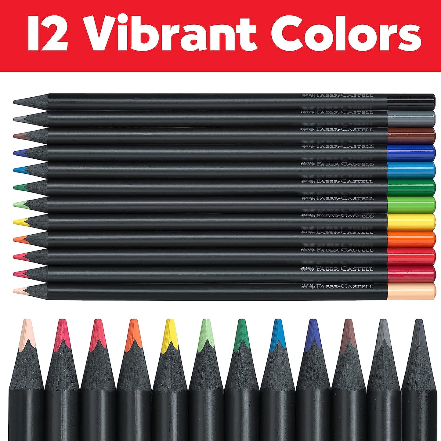 Black Ed Color Pencils 12