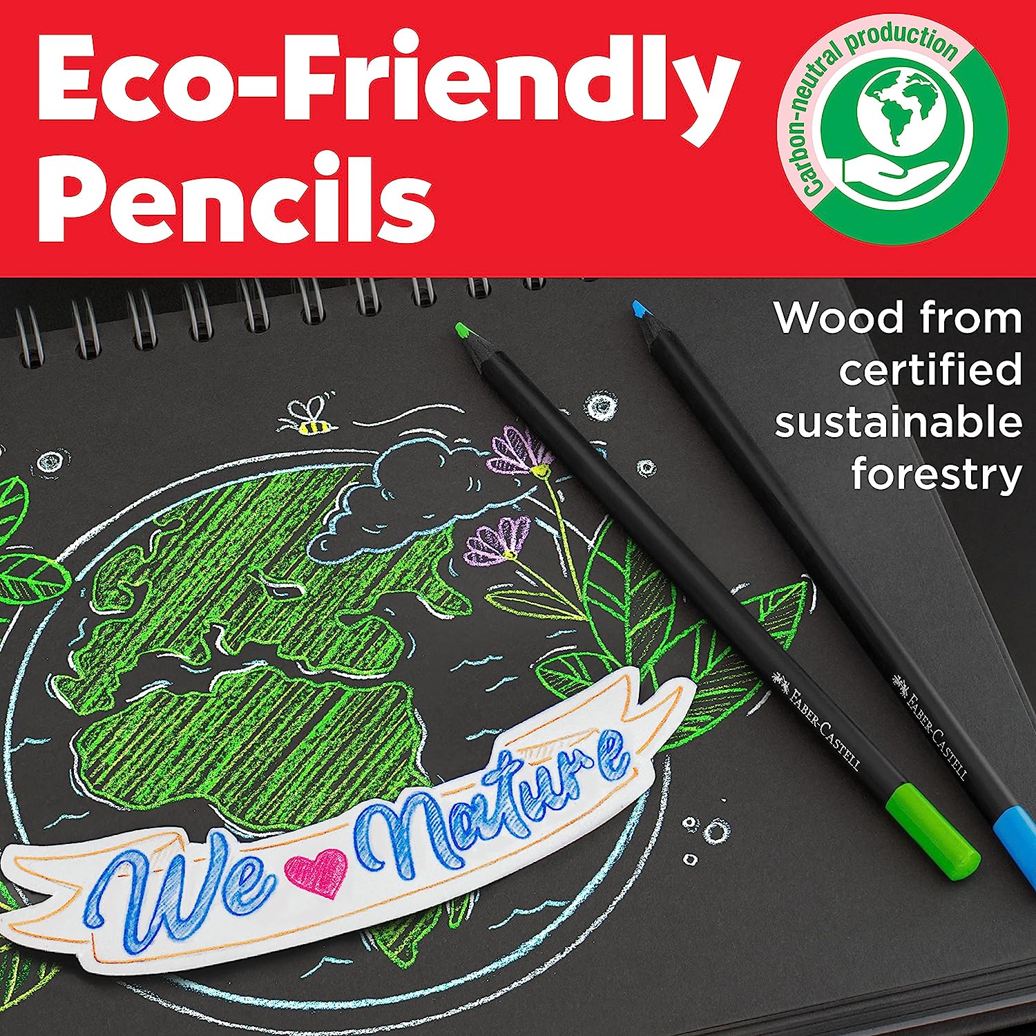 Black Ed Color Pencils 12