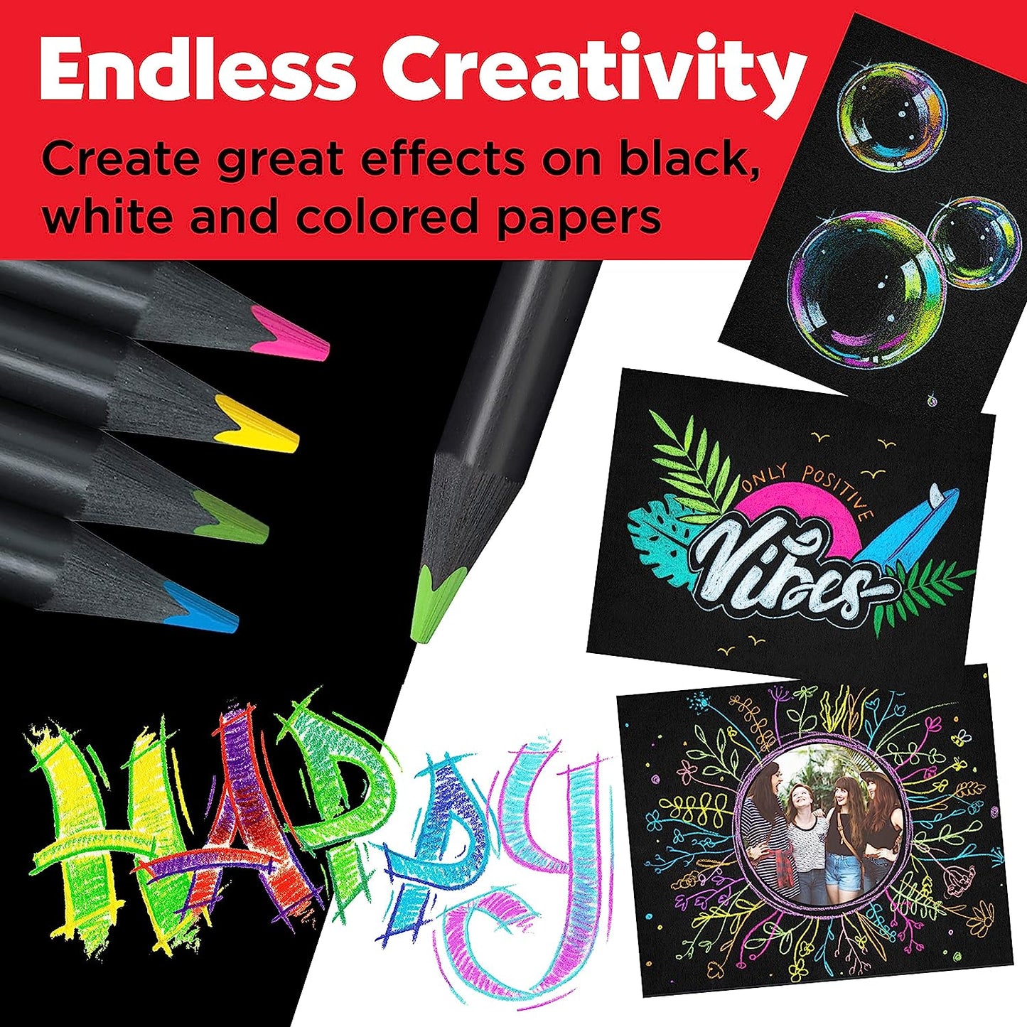 Black Ed Color Pencils 12