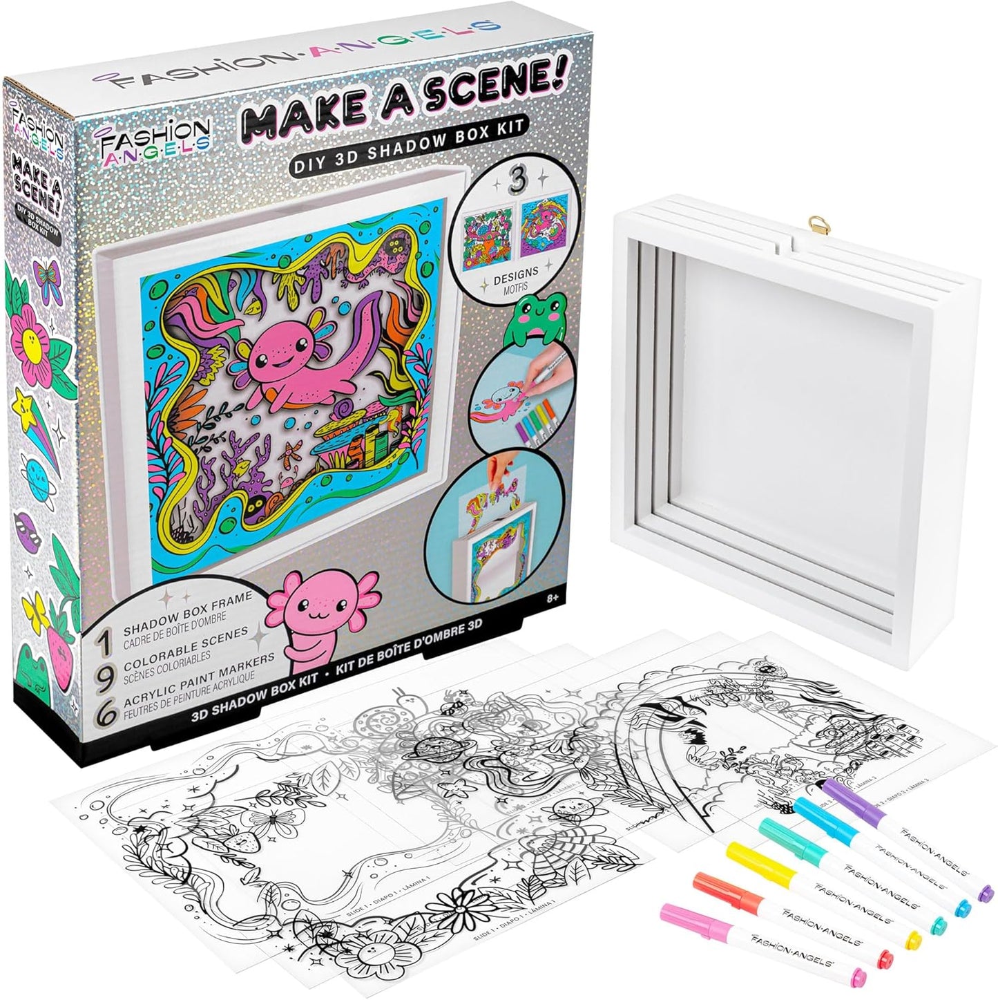 Axolotl Shadow Box Kit