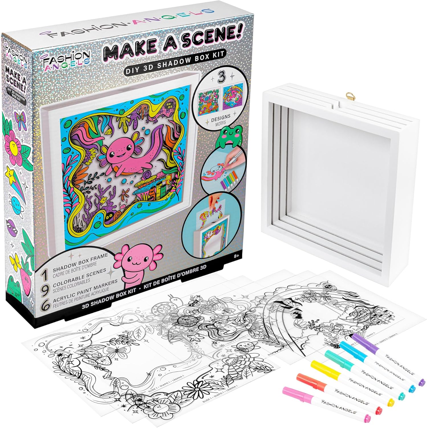 Axolotl Shadow Box Kit