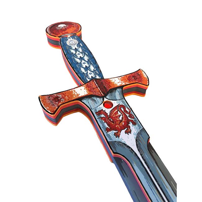 Knight Sword Amber Dragon