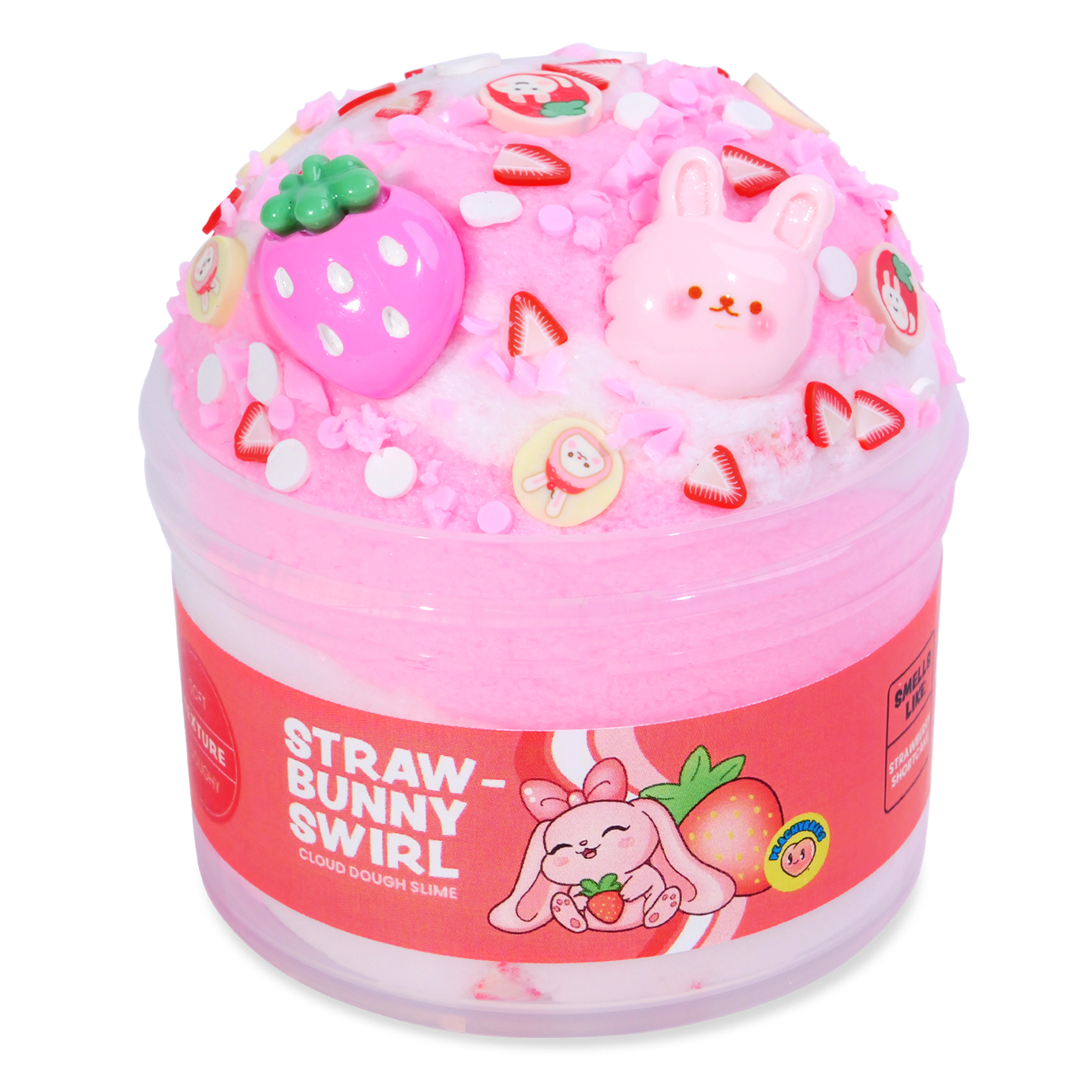 Strawbunny Swirl Slime