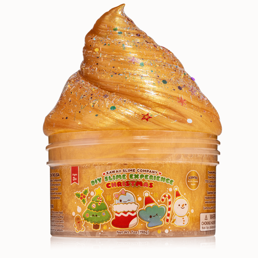 DIY Clear Gold Slime Holiday Edition