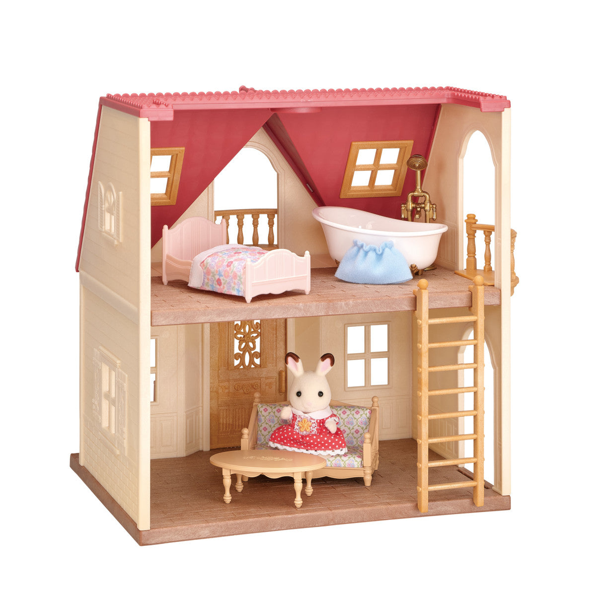 Calico Red Roof Cozy Cottage