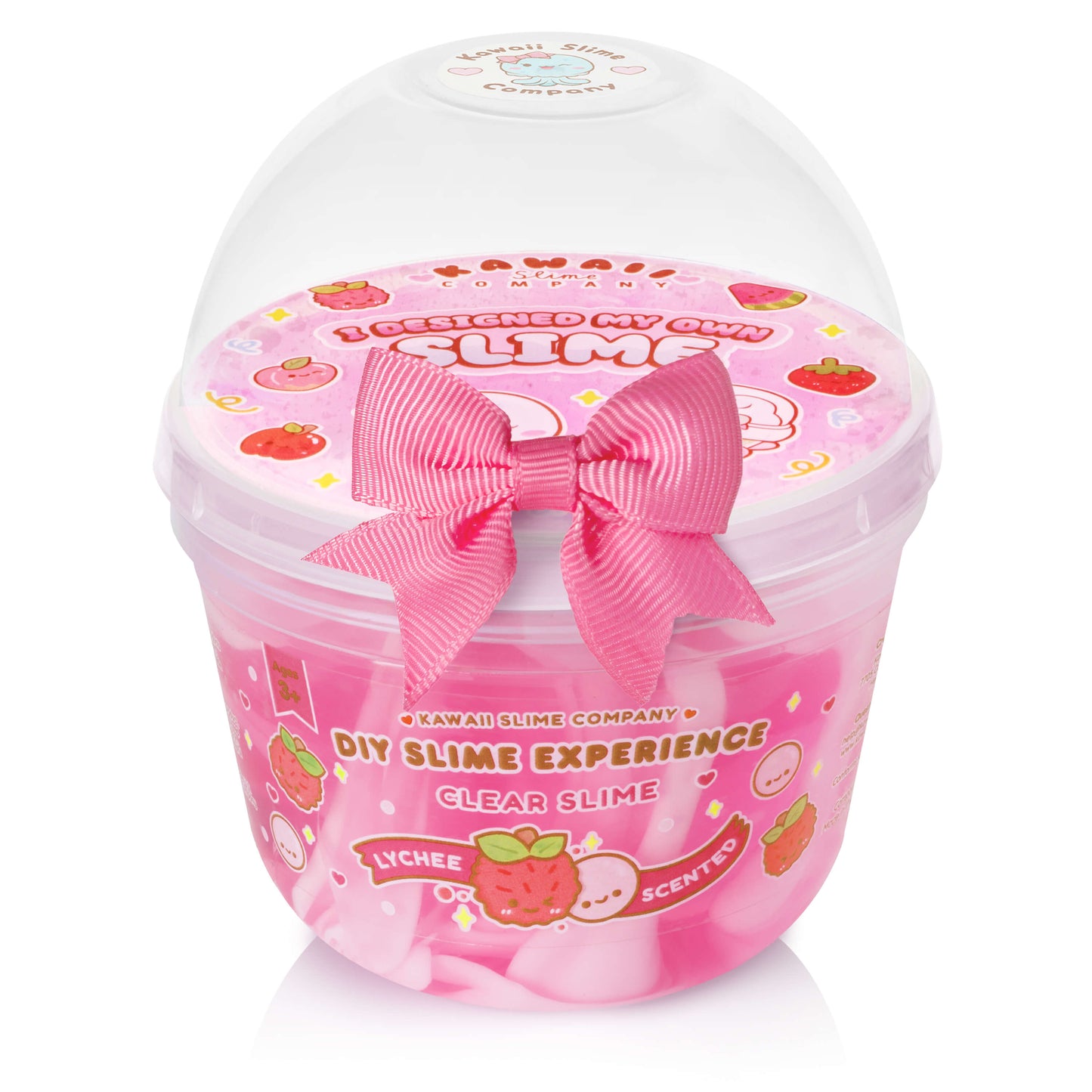 Hot Pink DIY Boba Slime Dome