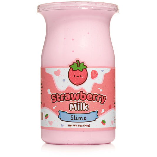 Kawaii Strawberry Milk Glossy Slime