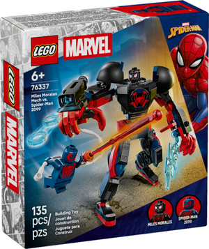 Miles Morales Mech Vs. Spider-Man 2099
