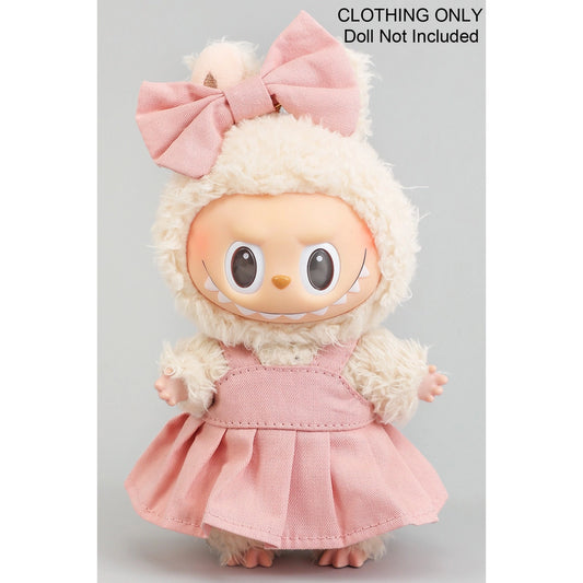 Pink Pleat Dress & Bow