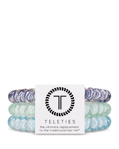 Totally Turquoise Small 3 pack Hair Ties