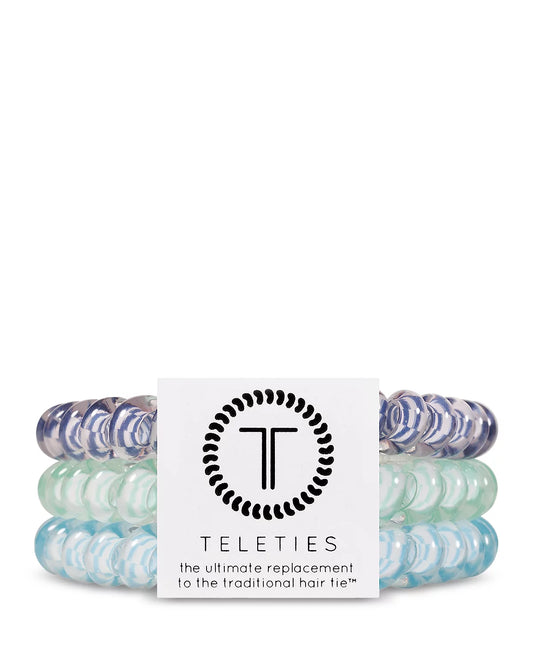 Totally Turquoise Small 3 pack Hair Ties