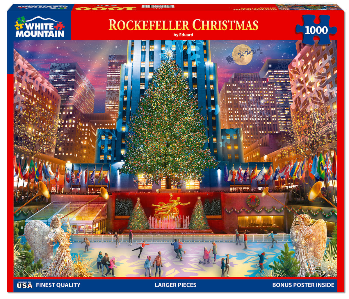 Rockefeller Christmas 1000 Piece Jigsaw Puzzle