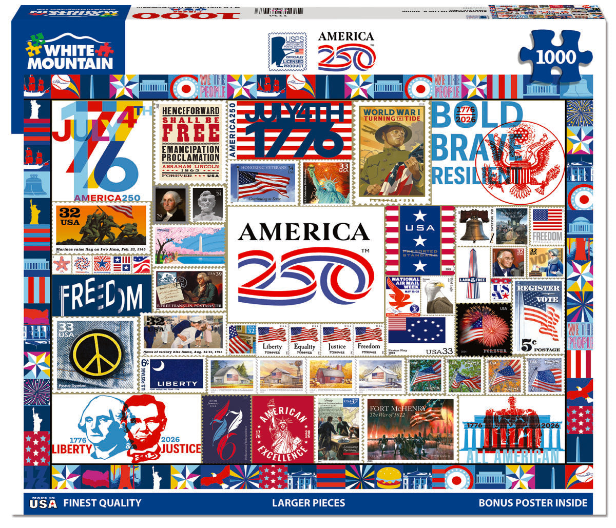 America 250 1000 Piece Puzzle