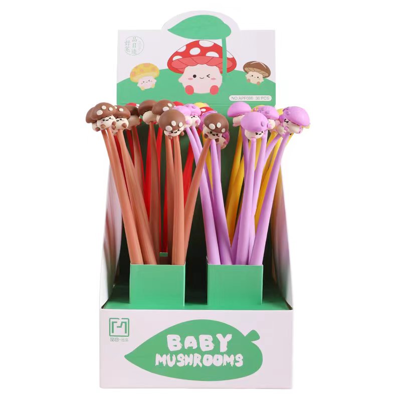 Mushroom Buddy Wiggle Gel Pen