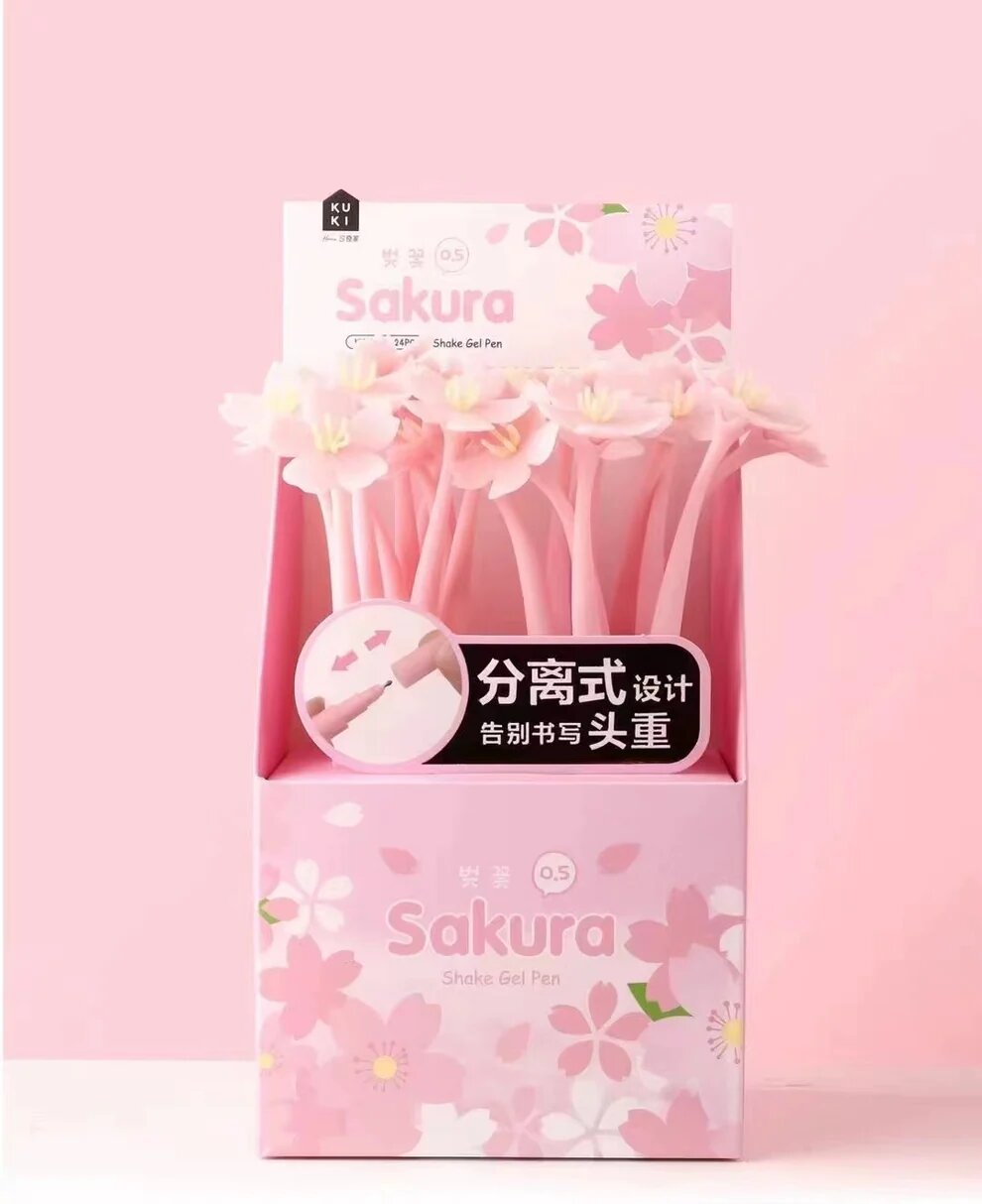 Sakura Cherry Blossom Wiggle Gel Pens