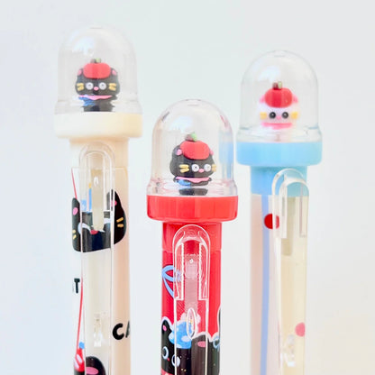 Apple Cat Retractable Gel Pen