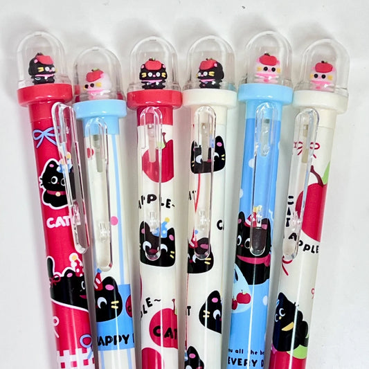 Apple Cat Retractable Gel Pen