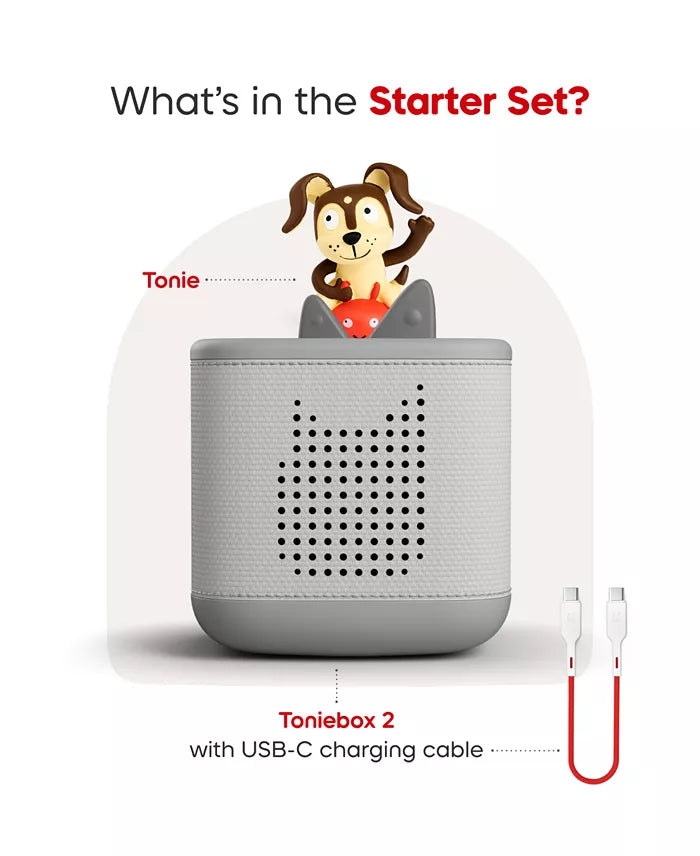 Grey Toniebox 2 Starter Set - Playtime Puppy