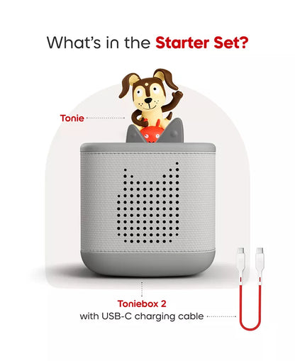 Grey Toniebox 2 Starter Set - Playtime Puppy