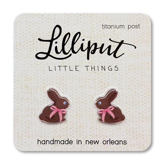 Chocolate Bunny Earrings