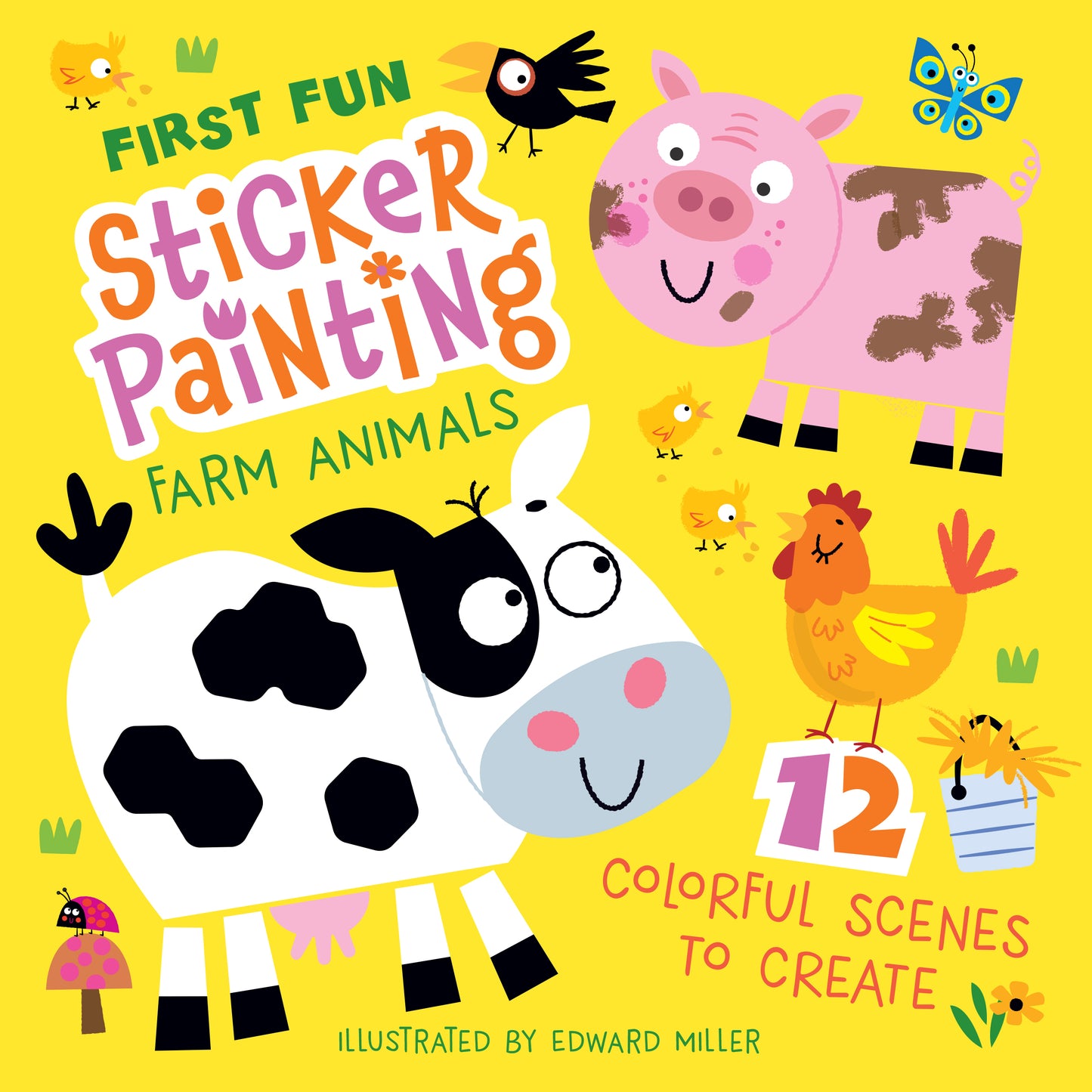 Farm Animals First Sticker Painting