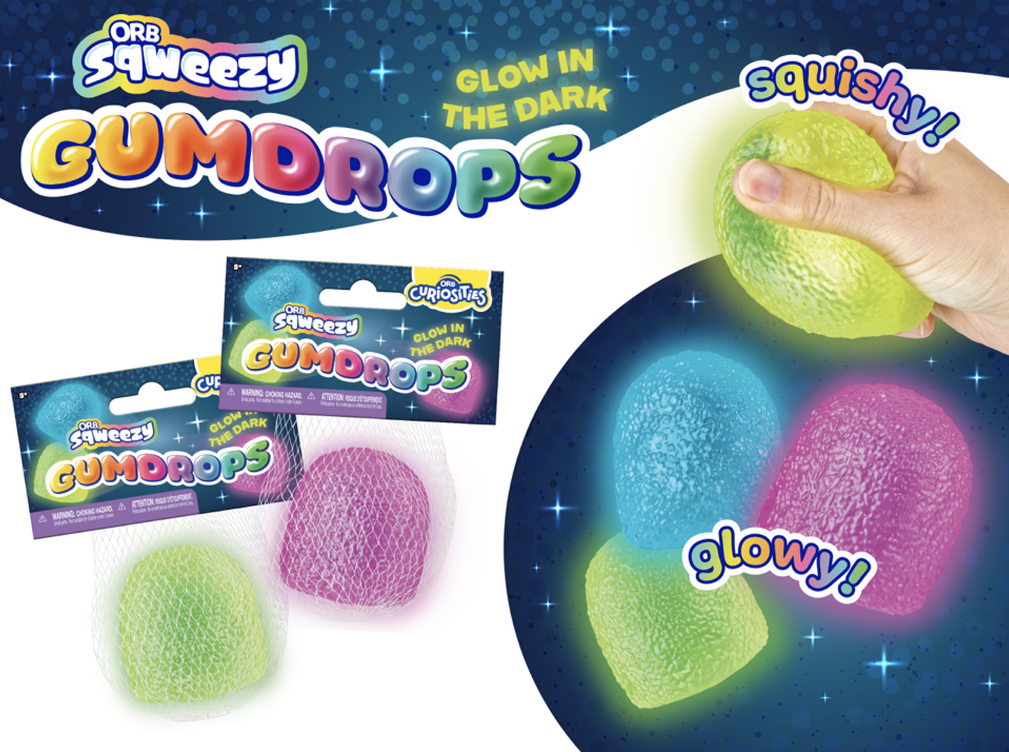 Sqweezy Gumdrops Glow in the Dark