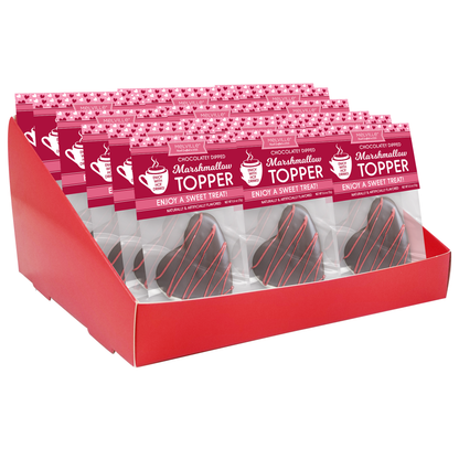 Chocolate Heart Marshmallow Toppers