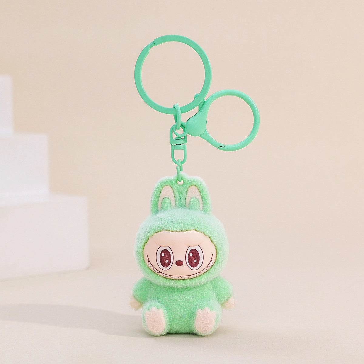 Green Flock Keychain Labubu