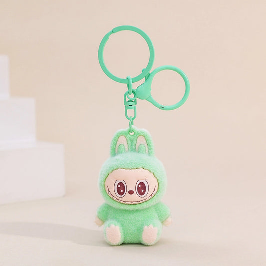 Green Flock Keychain Labubu
