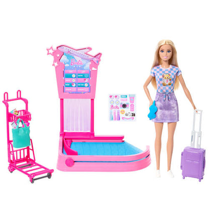 BARBIE® Family & Friends Baggage Claim Playset