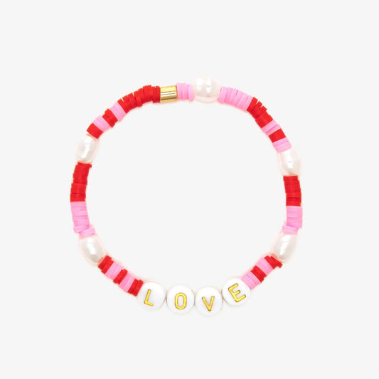 Love Bead Stretch Bracelet
