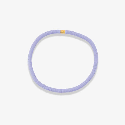 Lavender Disc Bracelet