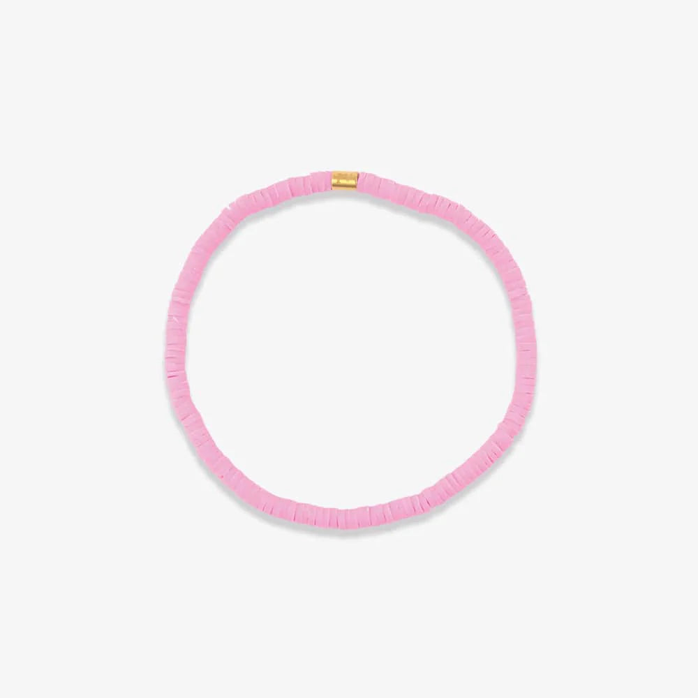 Pink Disc Bracelet