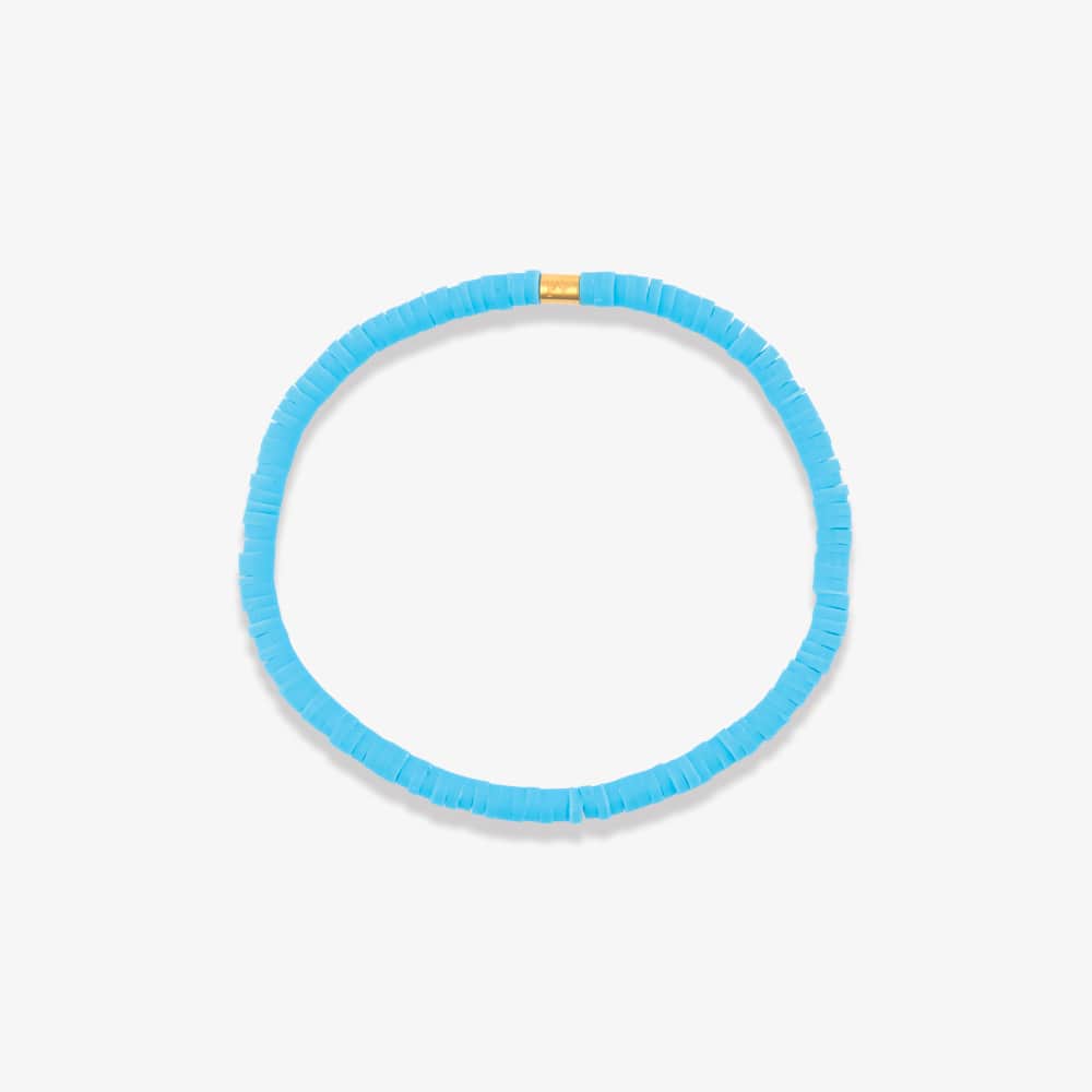 Sky Blue Disc Bracelet