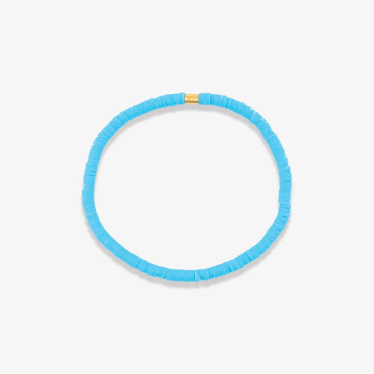Sky Blue Disc Bracelet