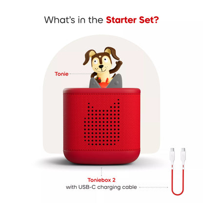 Red Toniebox 2 Starter Set - Playtime Puppy