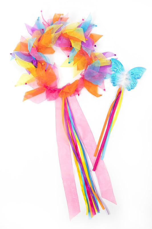 Rainbow Fairy Halo & Wand