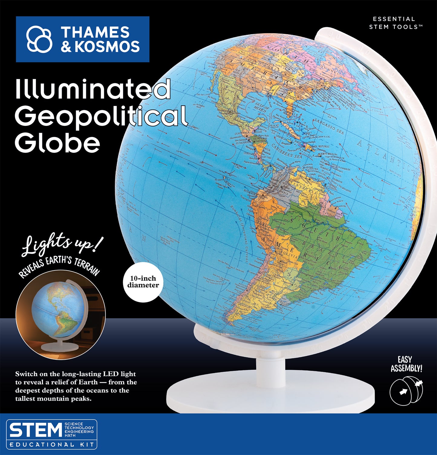 Illuminated Geopoli Globe